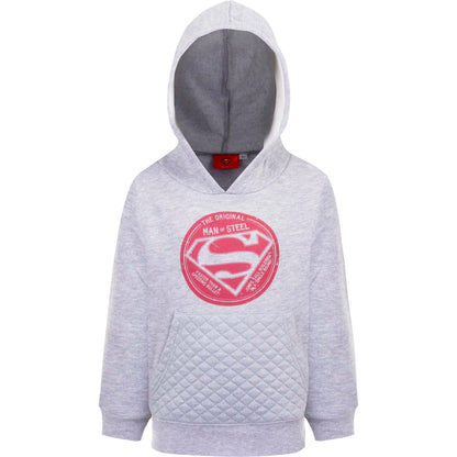 Jungen Kapuzenpullover mit Superman Motiv Grau | Fashion Königin